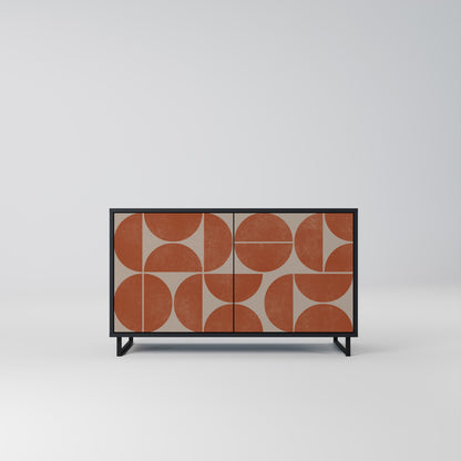 REPETITION COMPULSION 2-Door Sideboard in Black Finish