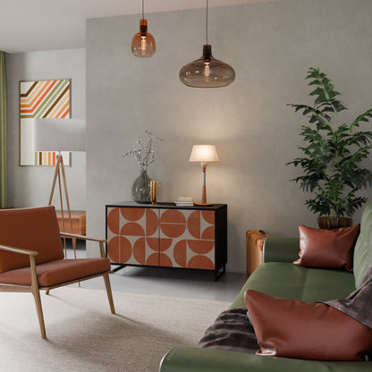 REPETITION COMPULSION 2-Door Sideboard in Black Finish