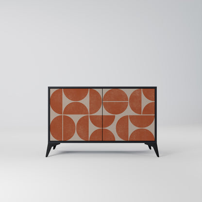 REPETITION COMPULSION 2-Door Sideboard in Black Finish