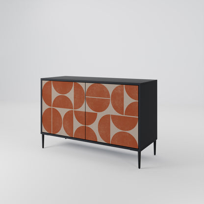 REPETITION COMPULSION 2-Door Sideboard in Black Finish