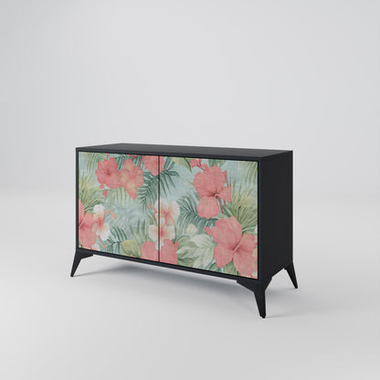 HAWAIIAN SPIRIT 2-Door Sideboard in Black Finish