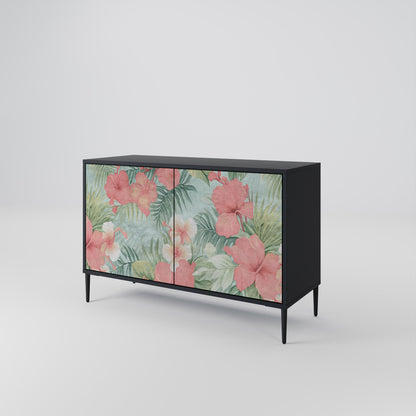 HAWAIIAN SPIRIT 2-Door Sideboard in Black Finish