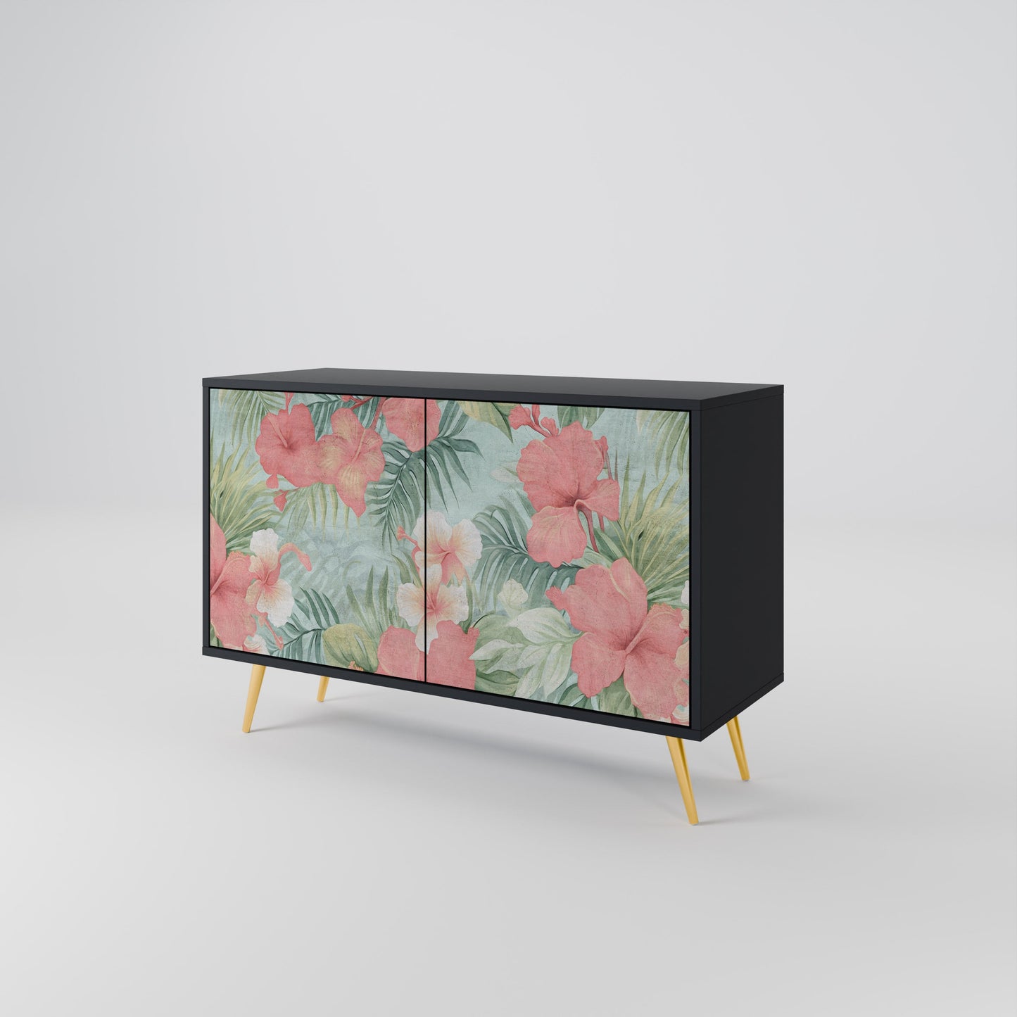 HAWAIIAN SPIRIT 2-Door Sideboard in Black Finish