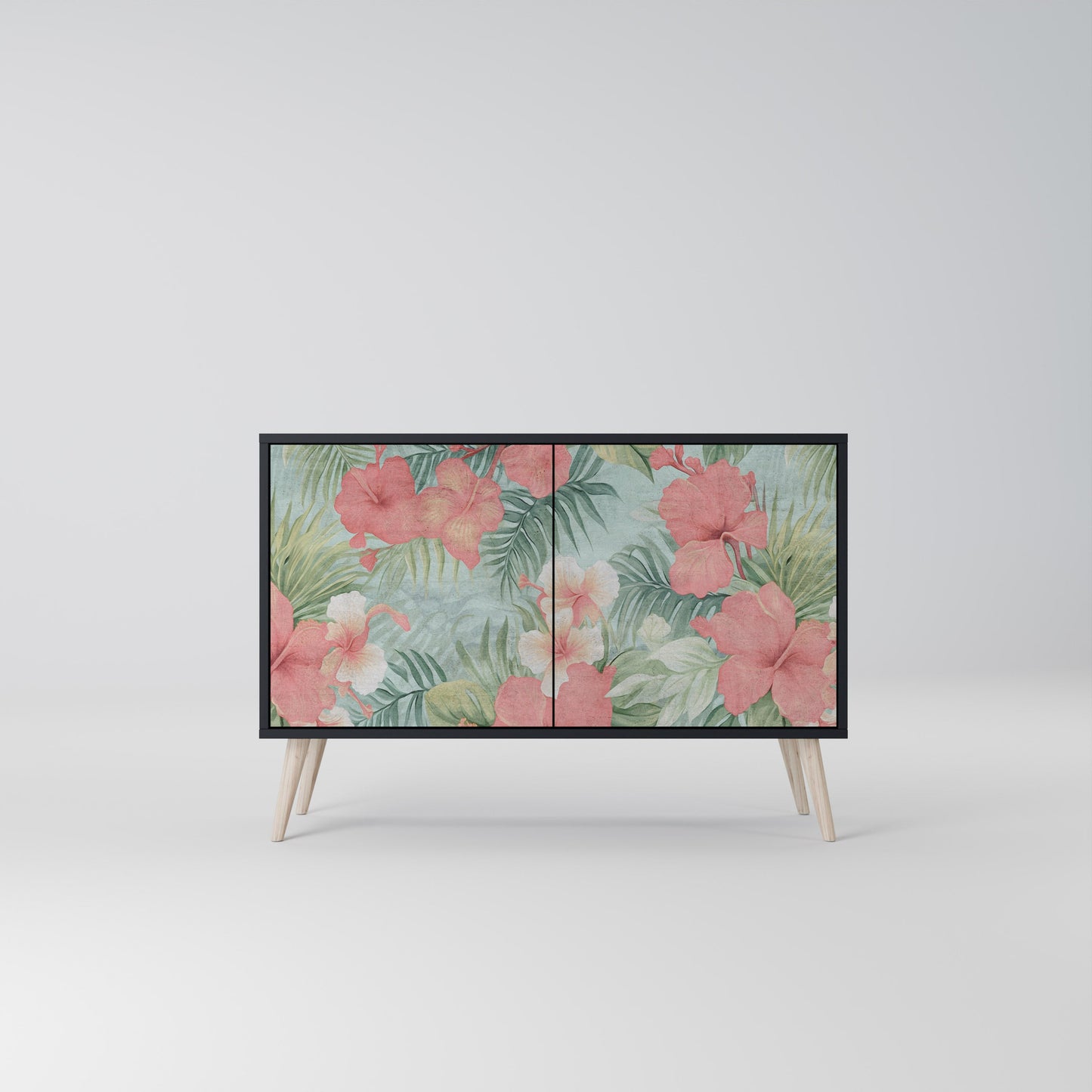 HAWAIIAN SPIRIT 2-Door Sideboard in Black Finish