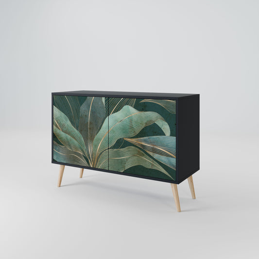ROYAL GREEN 2-Door Sideboard in Black Finish