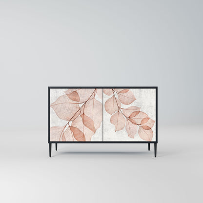 AUTUMN FRAGILITY Madia a 2 Ante in Finitura Nera