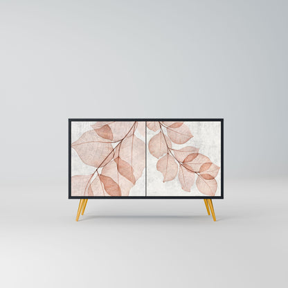 AUTUMN FRAGILITY Madia a 2 Ante in Finitura Nera