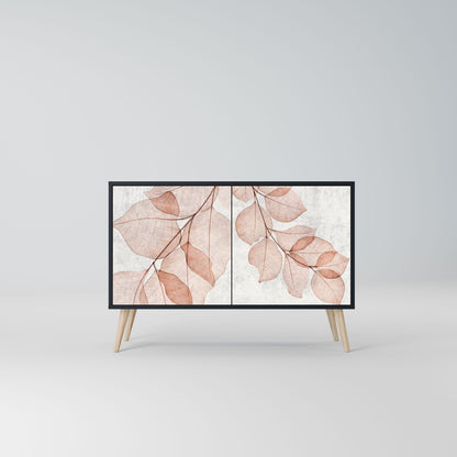 AUTUMN FRAGILITY Madia a 2 Ante in Finitura Nera