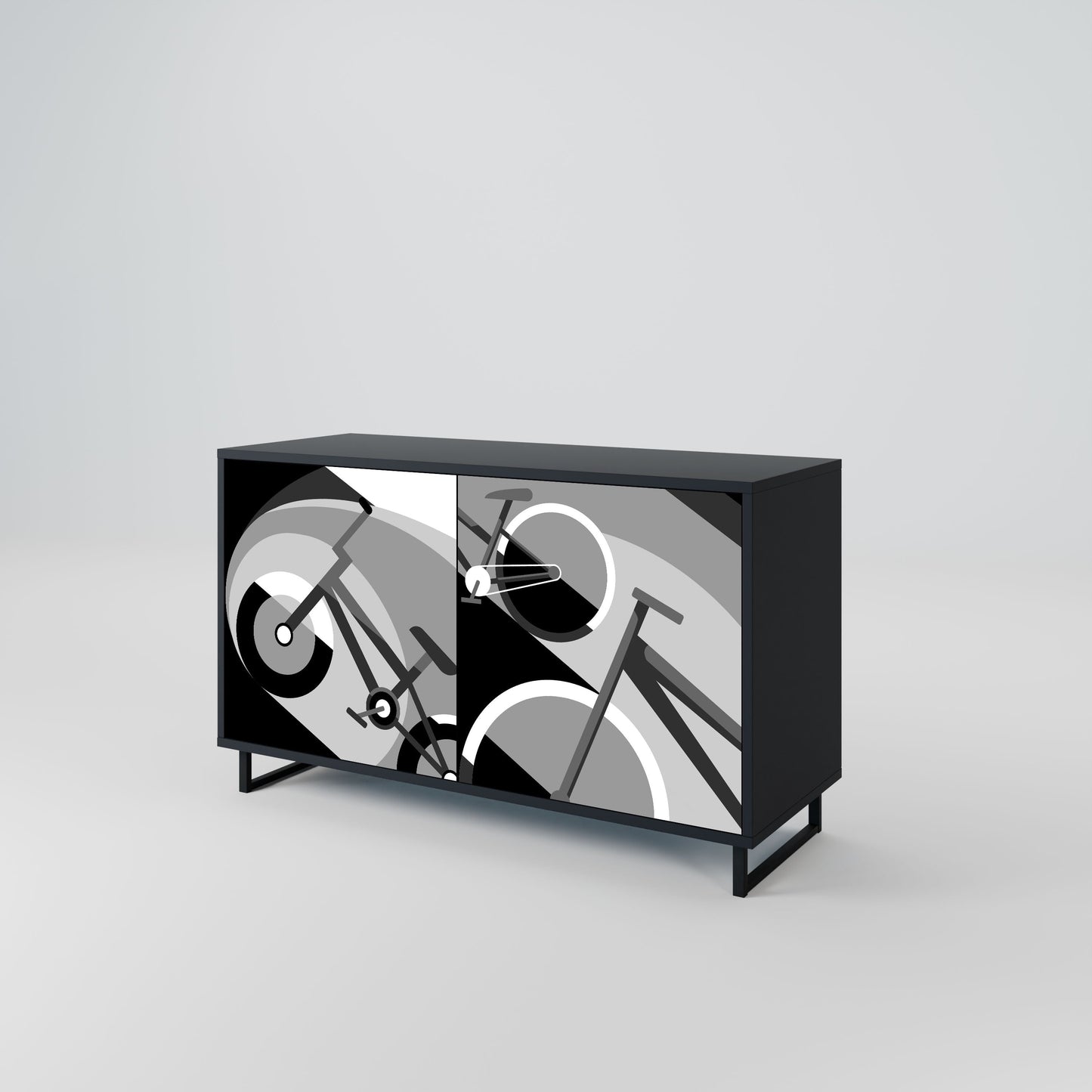 BIKE ENERGY Madia a 2 Ante in Finitura Nera