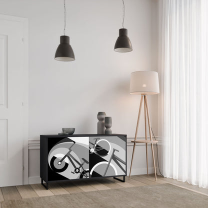 BIKE ENERGY Madia a 2 Ante in Finitura Nera