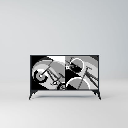 BIKE ENERGY Madia a 2 Ante in Finitura Nera