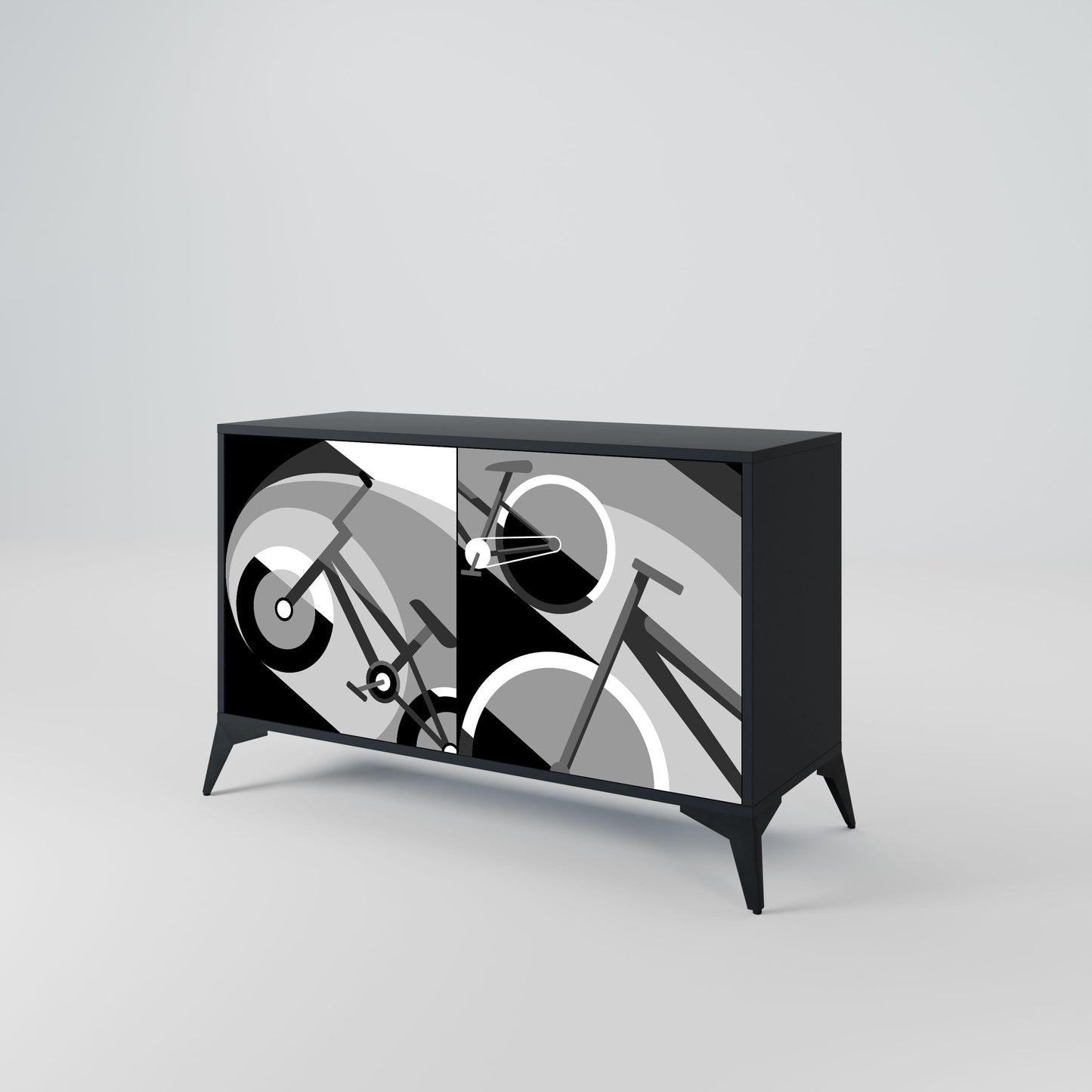 BIKE ENERGY Madia a 2 Ante in Finitura Nera