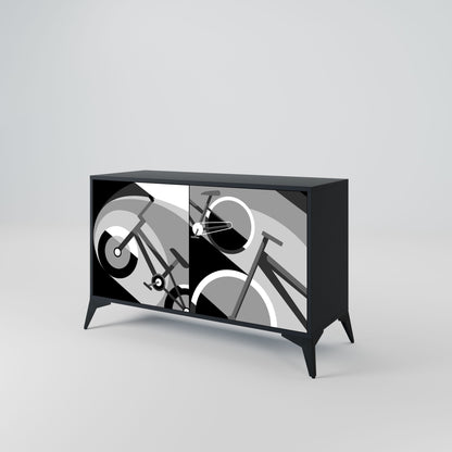 BIKE ENERGY Madia a 2 Ante in Finitura Nera