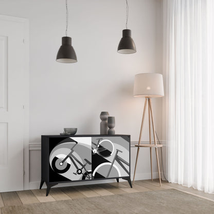 BIKE ENERGY Madia a 2 Ante in Finitura Nera