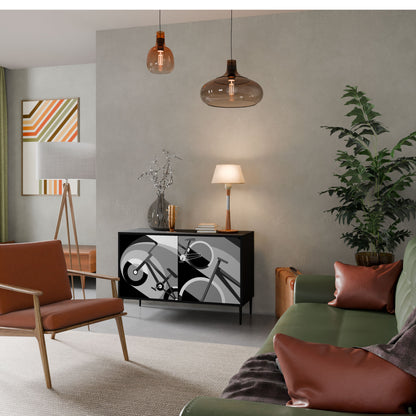 BIKE ENERGY Madia a 2 Ante in Finitura Nera