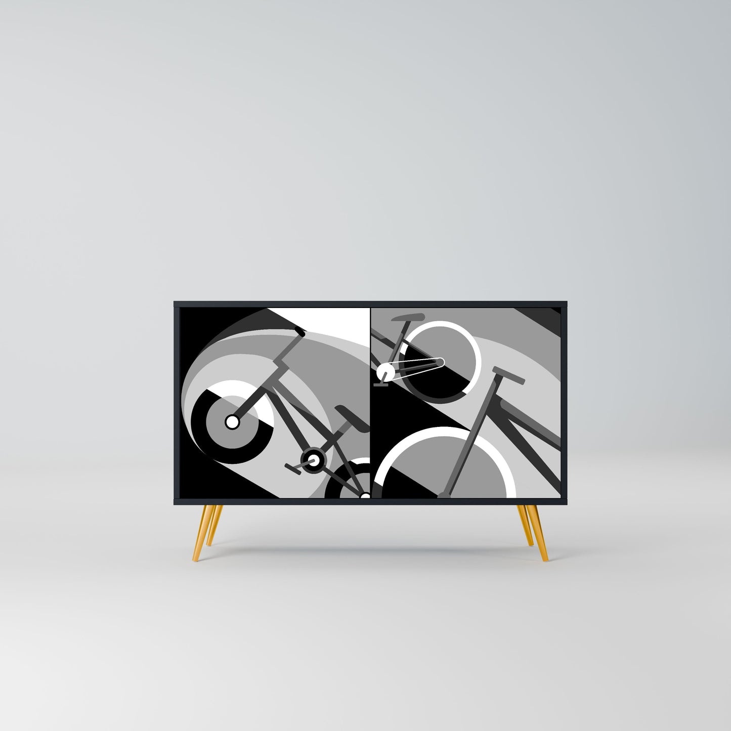 BIKE ENERGY Madia a 2 Ante in Finitura Nera