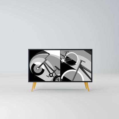 BIKE ENERGY Madia a 2 Ante in Finitura Nera