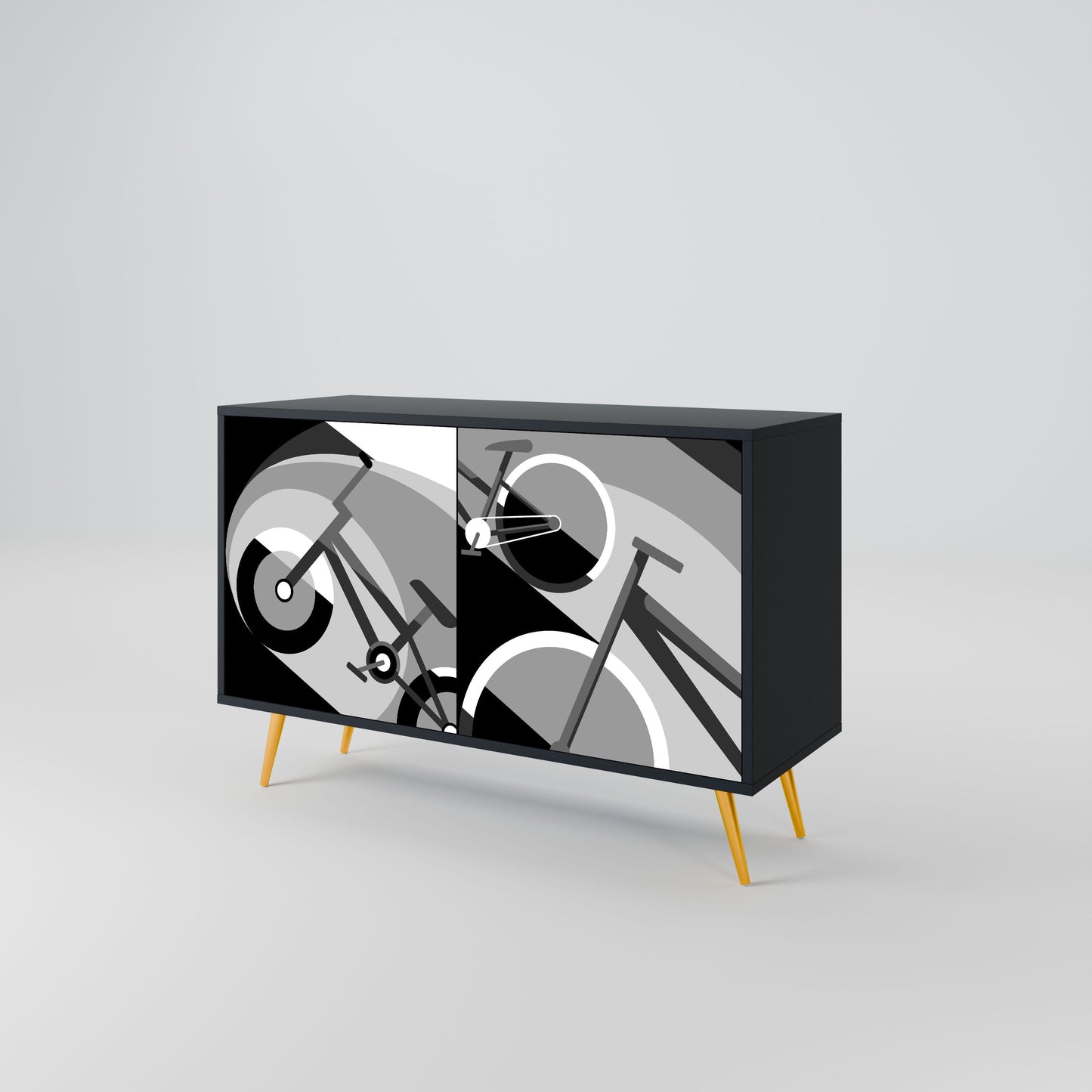 BIKE ENERGY Madia a 2 Ante in Finitura Nera