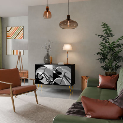 BIKE ENERGY Madia a 2 Ante in Finitura Nera