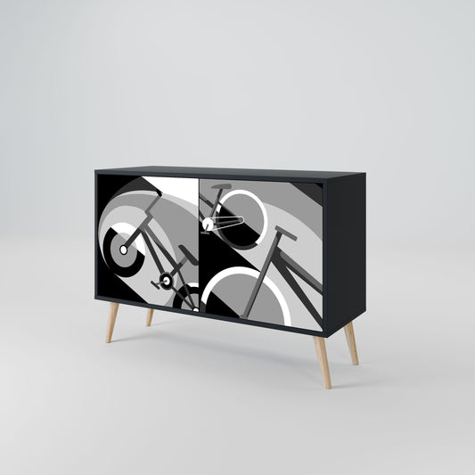 BIKE ENERGY Madia a 2 Ante in Finitura Nera