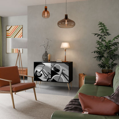 BIKE ENERGY Madia a 2 Ante in Finitura Nera