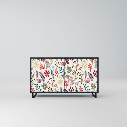 AUTUMN SUNDRIES Madia a 2 Ante in Finitura Nera