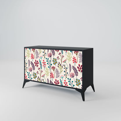 AUTUMN SUNDRIES Madia a 2 Ante in Finitura Nera