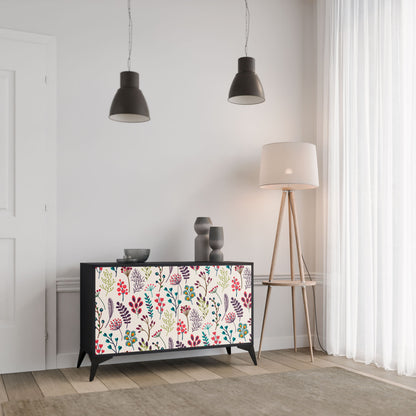 AUTUMN SUNDRIES Madia a 2 Ante in Finitura Nera