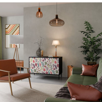 AUTUMN SUNDRIES Madia a 2 Ante in Finitura Nera