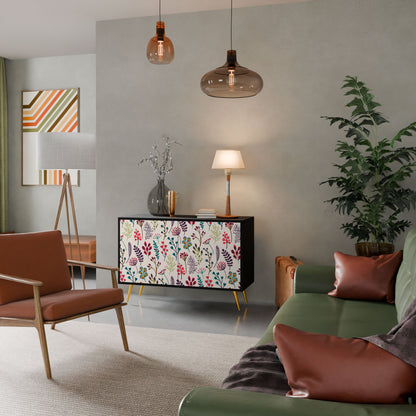 AUTUMN SUNDRIES Madia a 2 Ante in Finitura Nera