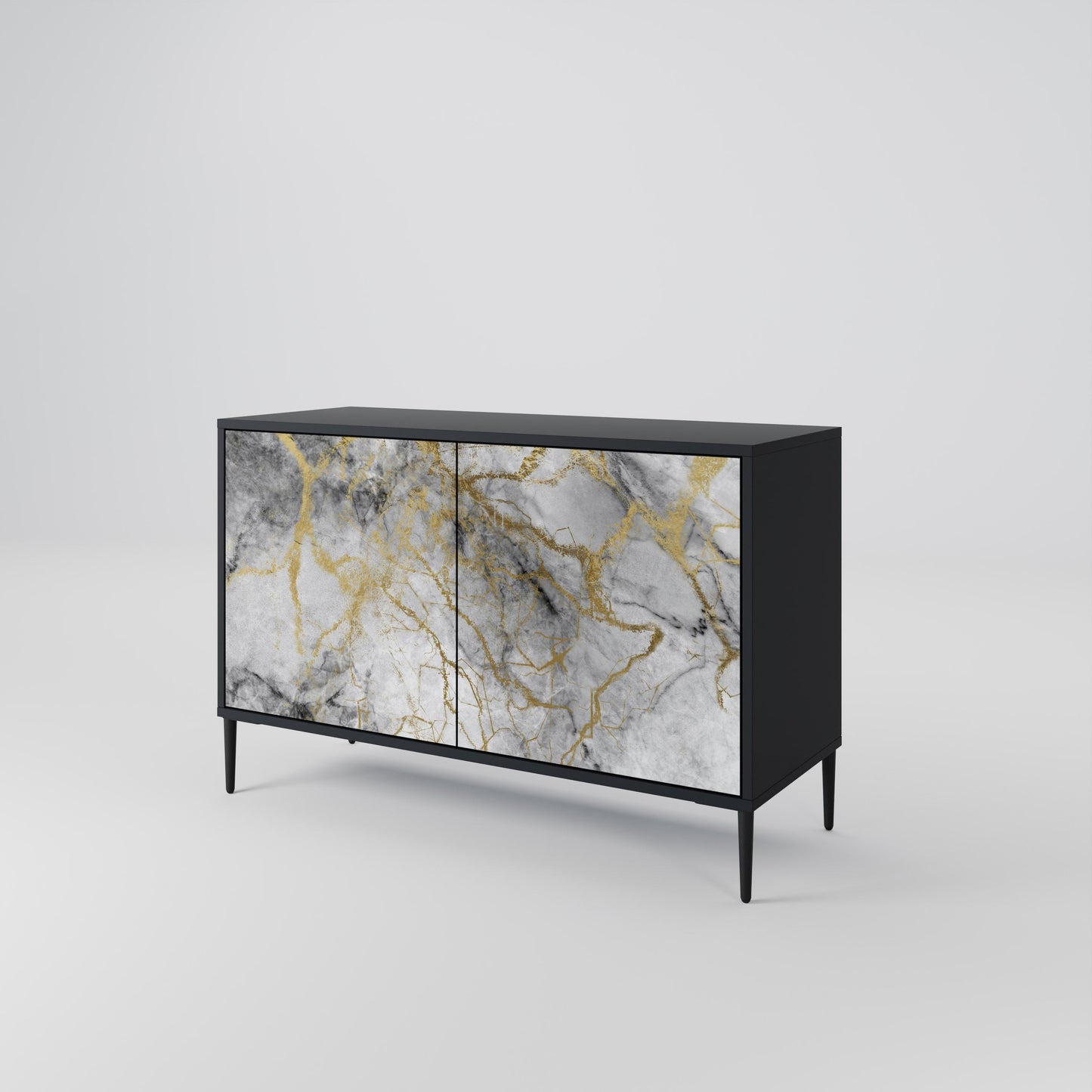TIMELESS GLIDE 2-Door Sideboard in Black Finish