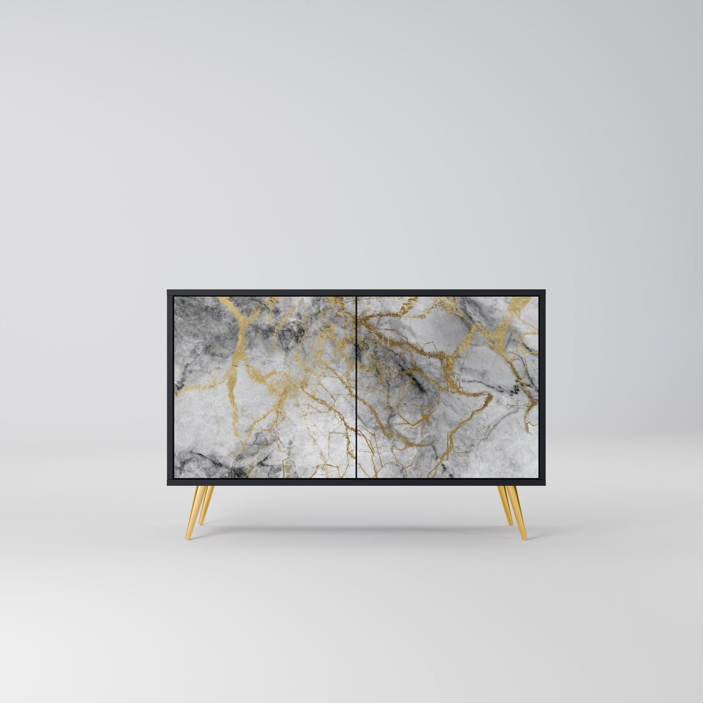 TIMELESS GLIDE 2-Door Sideboard in Black Finish