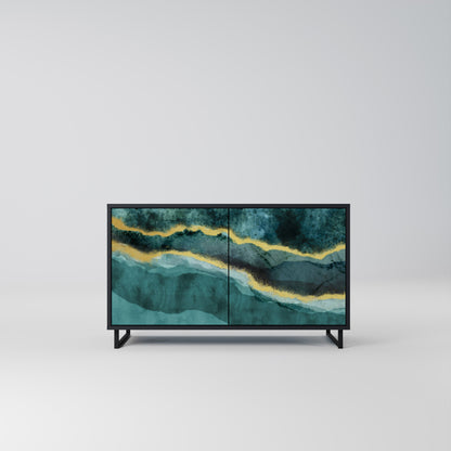 GOLDRUSH ODYSSEY 2-Door Sideboard in Black Finish