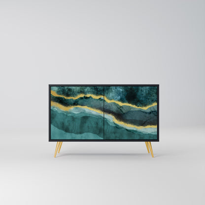 GOLDRUSH ODYSSEY 2-Door Sideboard in Black Finish