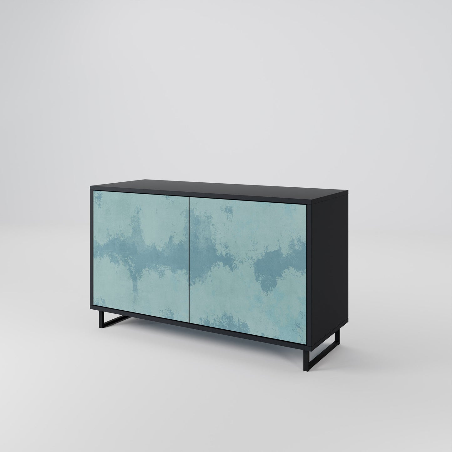 SKY WASH 2-Door Sideboard in Black Finish