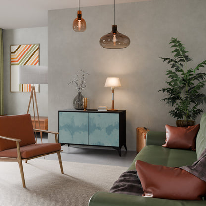 SKY WASH 2-Door Sideboard in Black Finish