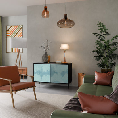 SKY WASH 2-Door Sideboard in Black Finish