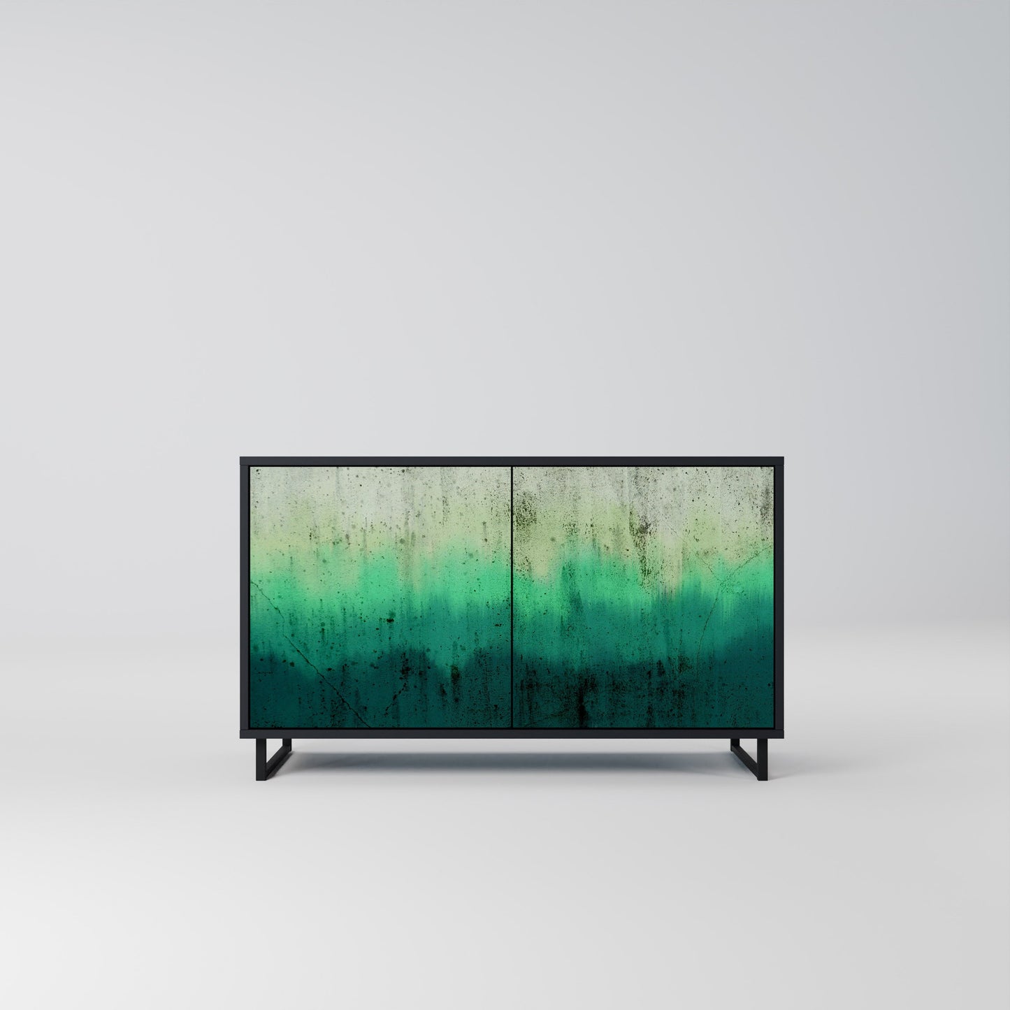 NORTHERN LIGHTS 2-Door Sideboard in Black Finish