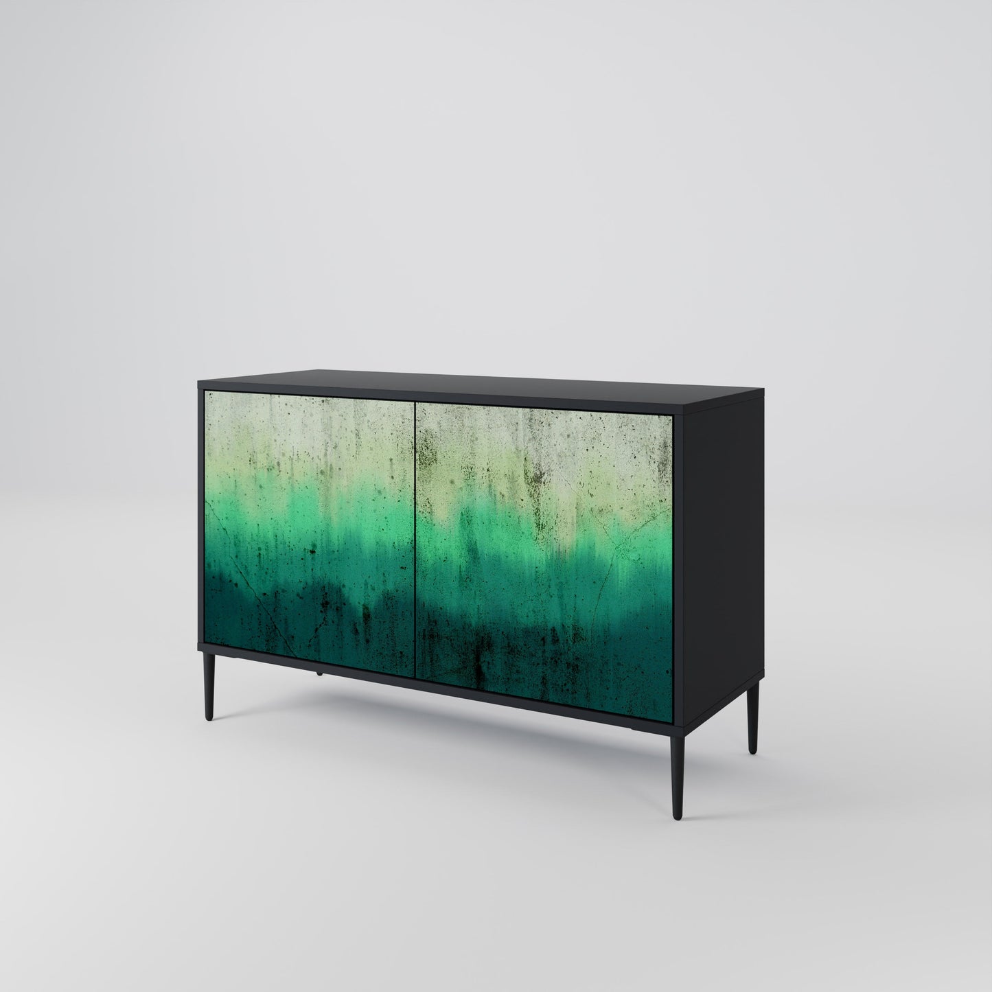 NORTHERN LIGHTS 2-Door Sideboard in Black Finish