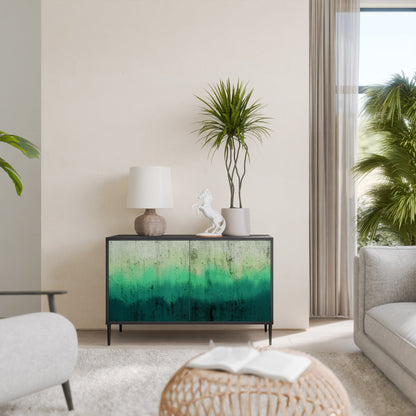 NORTHERN LIGHTS 2-Door Sideboard in Black Finish