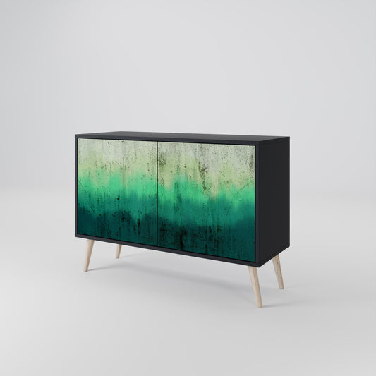 NORTHERN LIGHTS 2-Door Sideboard in Black Finish