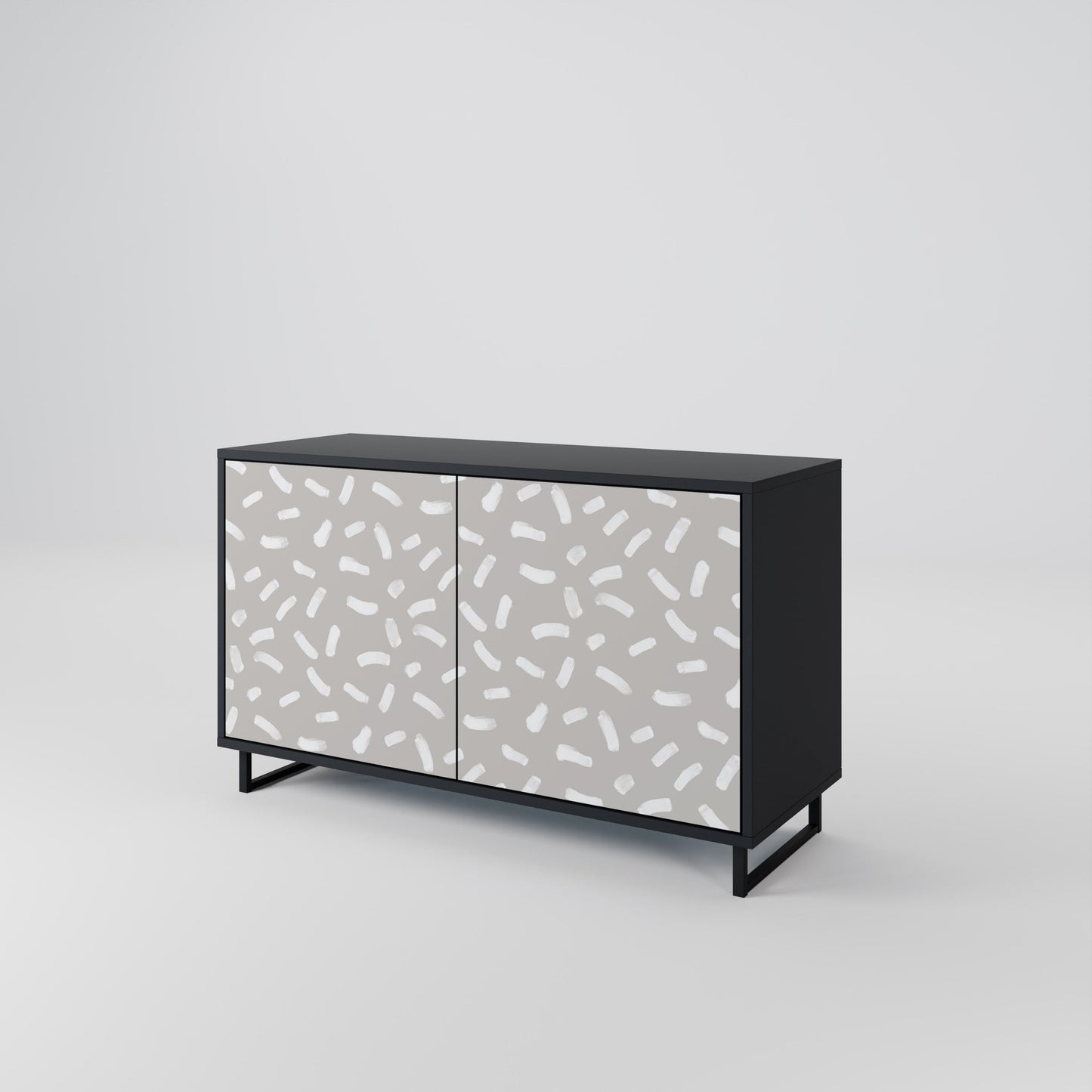 PASSING SECONDS 2-Door Sideboard in Black Finish
