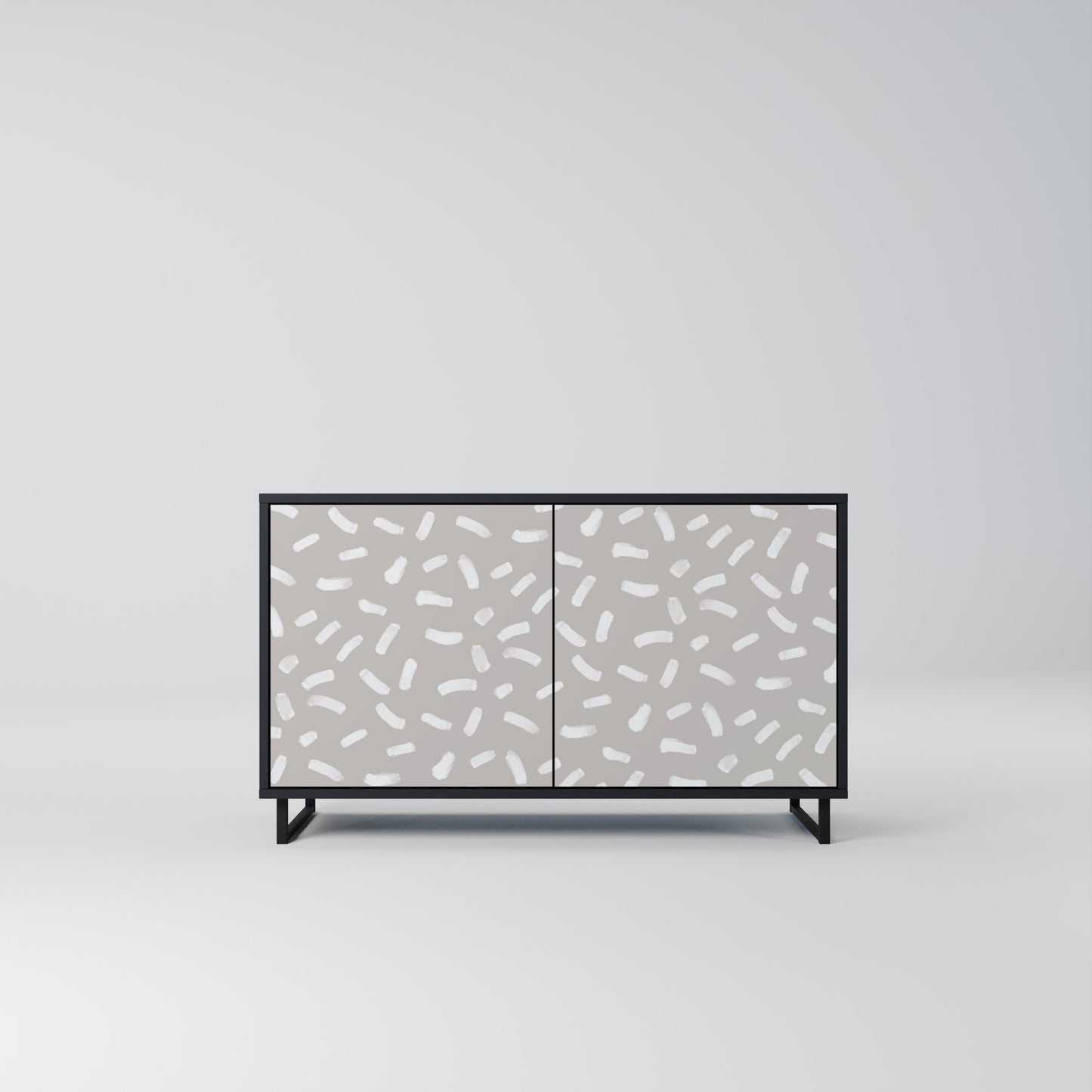 PASSING SECONDS 2-Door Sideboard in Black Finish