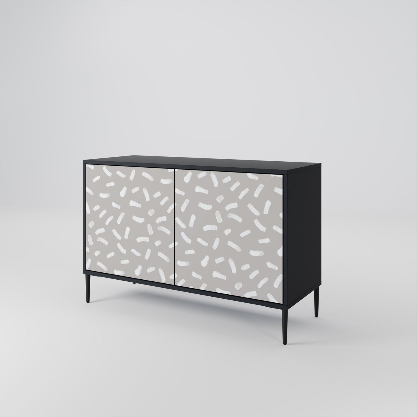 PASSING SECONDS 2-Door Sideboard in Black Finish