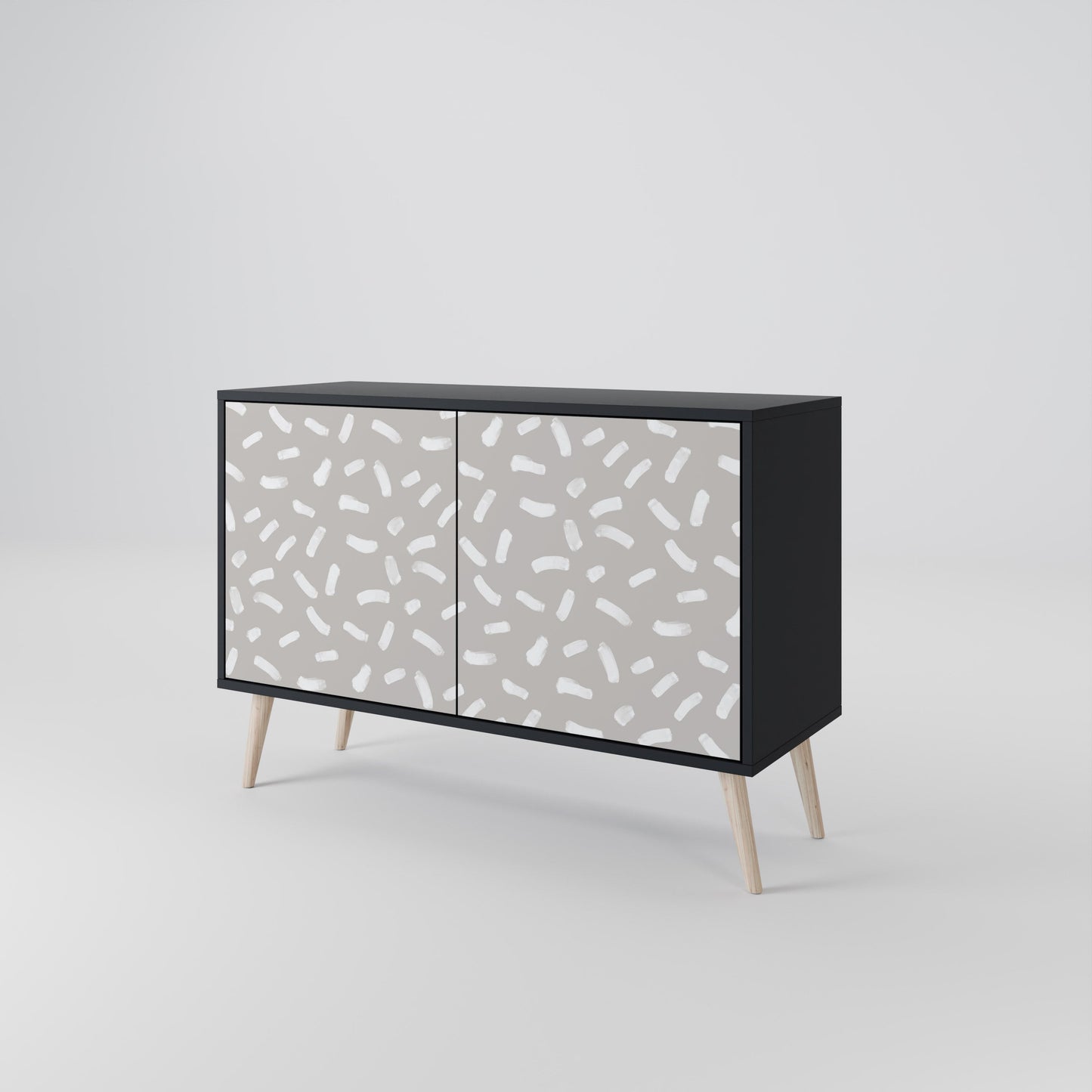 PASSING SECONDS 2-Door Sideboard in Black Finish