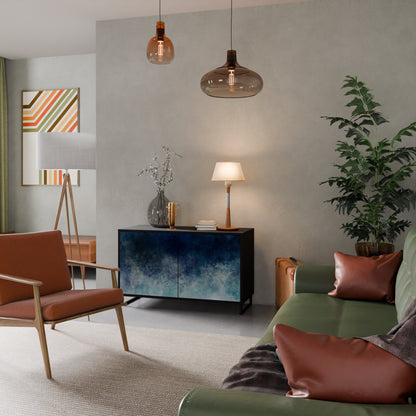 CELESTIAL FALL 2-Door Sideboard in Black Finish