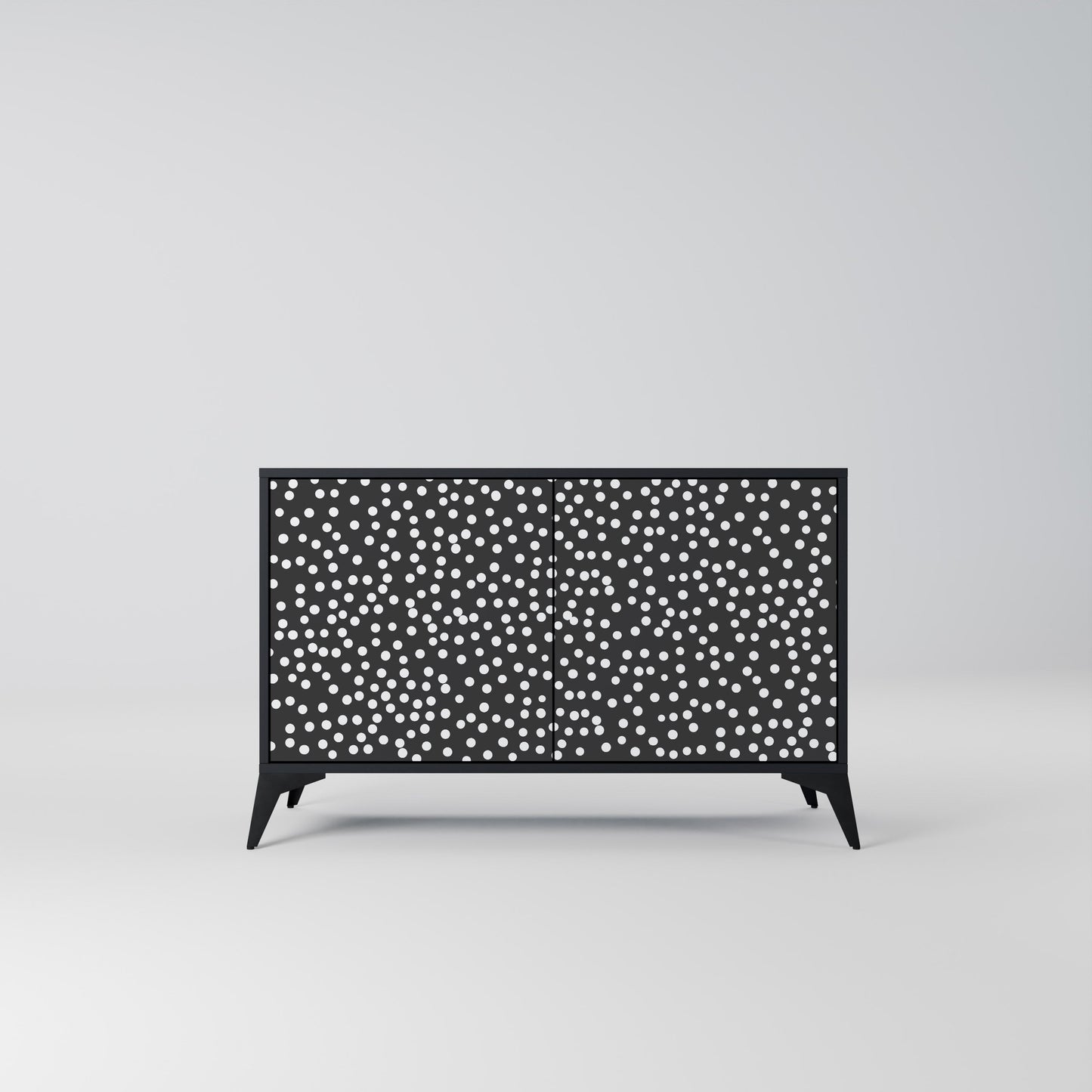 BLINDING LIGHTS Madia a 2 Ante in Finitura Nera