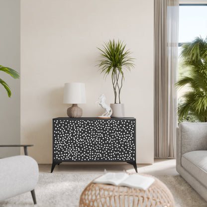 BLINDING LIGHTS Madia a 2 Ante in Finitura Nera