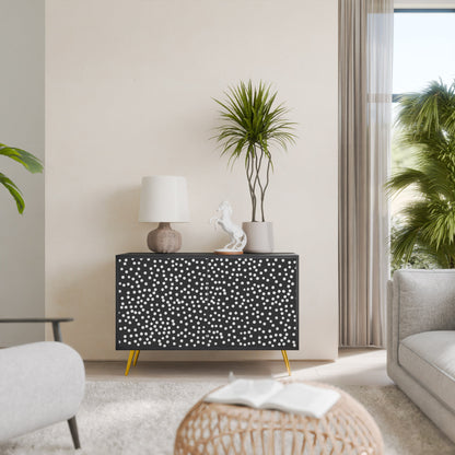 BLINDING LIGHTS Madia a 2 Ante in Finitura Nera