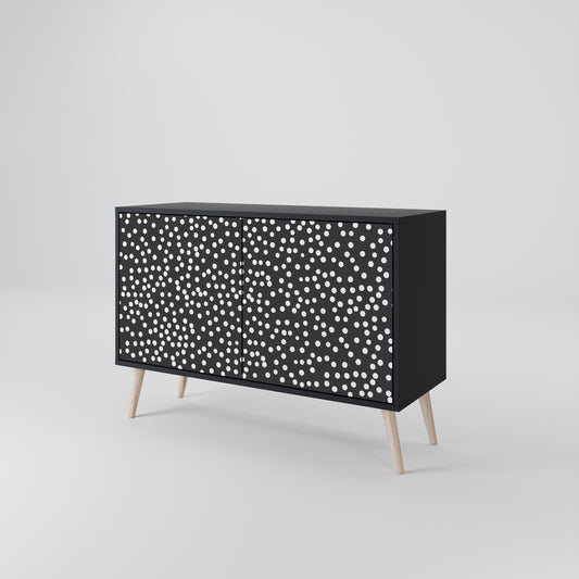 BLINDING LIGHTS 2-Door Sideboard in Black Finish